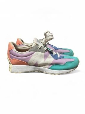 New Balance 327 Dark Violet Summer Jade Colorblock Women's 6.5 Sneaker